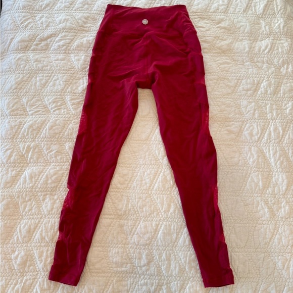 IAB red elevate workout leggings. Size 6/S. - Picture 3 of 6